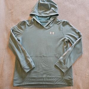 Girl's Under Armour Mint Green Pullover Hooded Sweatshirt Size Youth XL